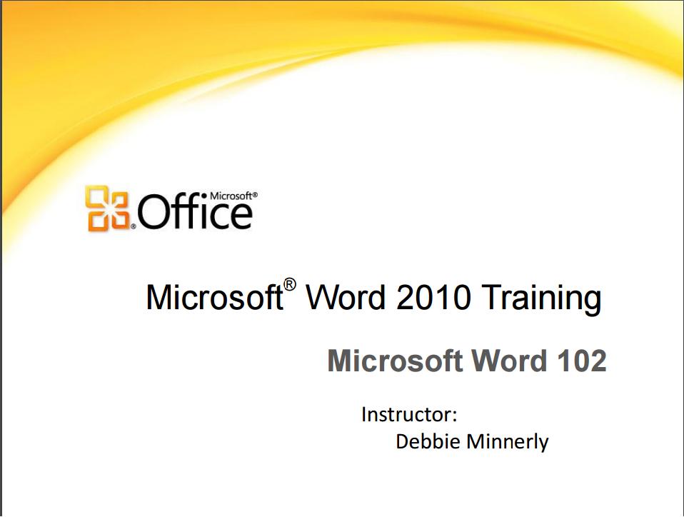 Microsoft office training